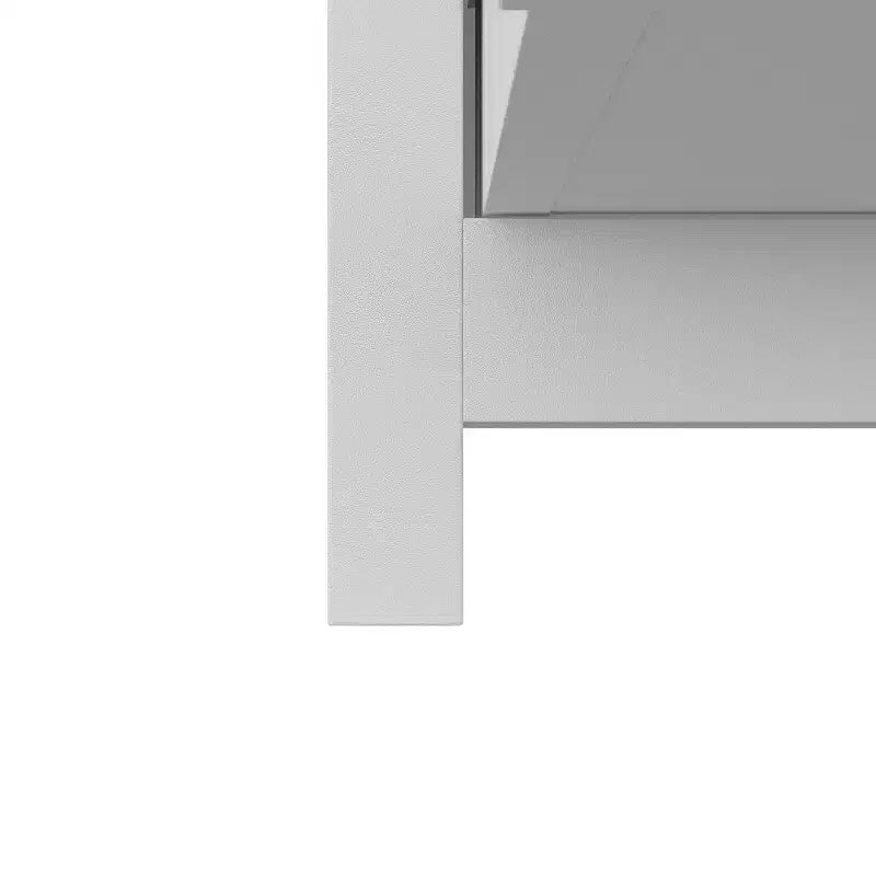 Commode Canellée. Grande Commode 5 Tiroirs avec Poignées et Pieds en Métal Doré. Organisateur de Rangement