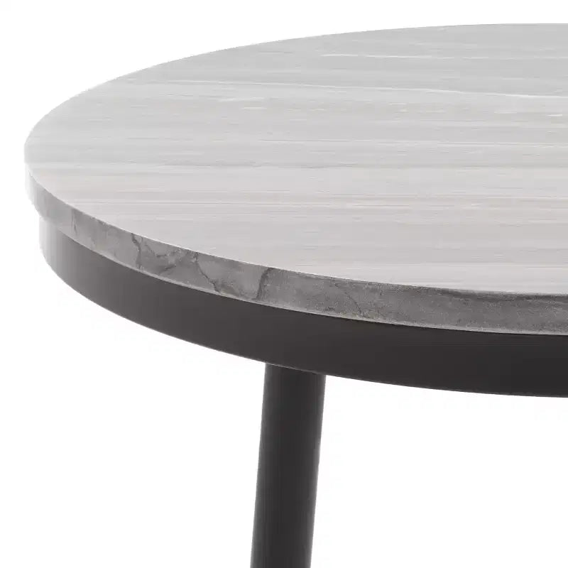 Table d'appoint en marbre - ACC3716 - Marbre gris/Noir