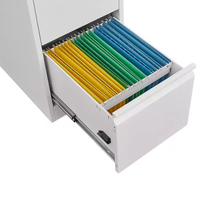 Classeur vertical à 3 tiroirs avec serrure, robuste, pour la maison ou le bureau