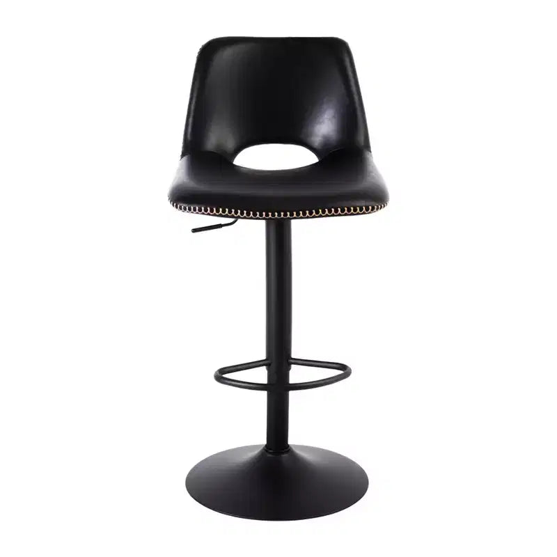 Tabourets de bar pivotants modernes réglables avec dossier, chaises de comptoir en similicuir pour îlot de cuisine, salle à manger ou salon