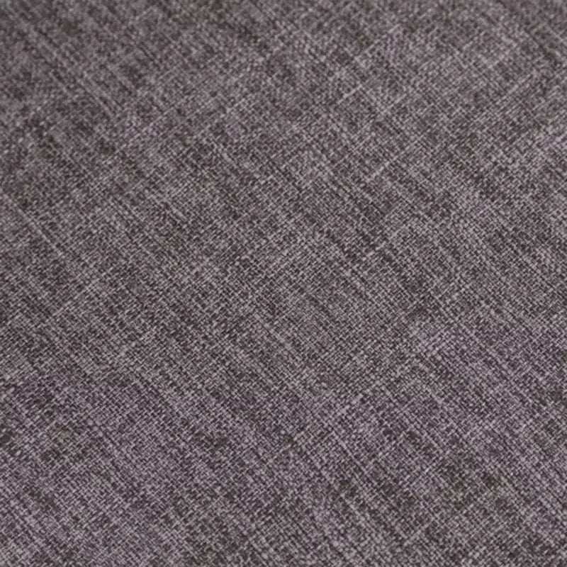 Chaise de salle à manger capitonnée en bois gris - : Garniture cloutée, revêtement en polyester