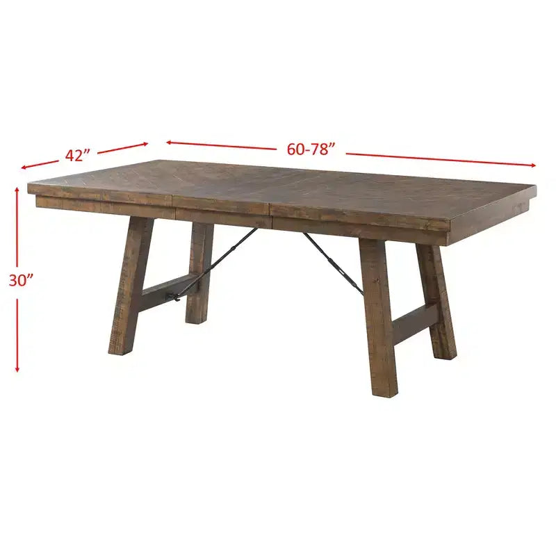 Table à manger extensible avec 6 chaises d'appoint rembourrées Noyer brun/Crème - : Fini fumé, Pieds évasés