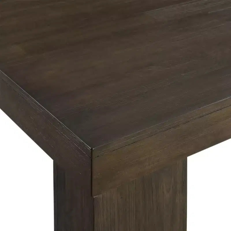 Table à manger extensible et six chaises d'appoint rembourrées Noyer grillé