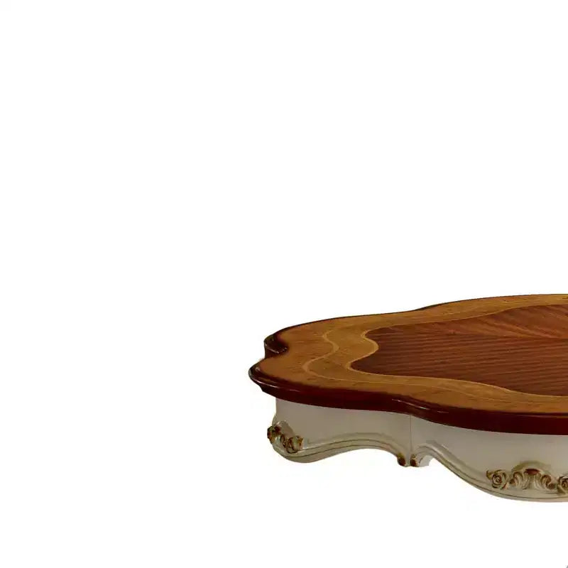 Table de salle à manger 62 po, fini chêne nacré/merisier antique