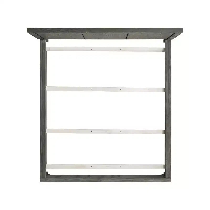 Ensemble de chambre à coucher King Panel gris - : Comprend commode, chiffonnier et table de chevet