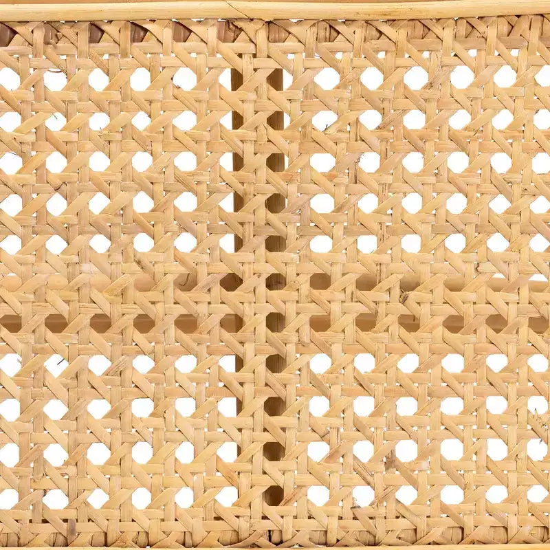 Banc d'appoint Septa Rattan Accent Naturel Marron : Meuble d'intérieur, Aucun assemblage requis, Nettoyer les taches