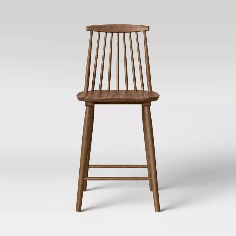 Tabouret de bar Windsor Harwich haut dossier avec repose-pieds, hauteur comptoir