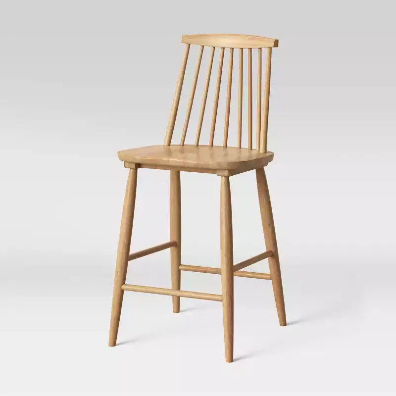 Tabouret de bar Windsor Harwich haut dossier avec repose-pieds, hauteur comptoir
