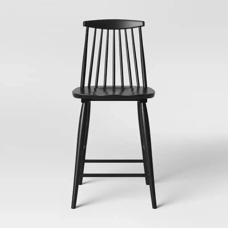Tabouret de bar Windsor Harwich haut dossier avec repose-pieds, hauteur comptoir