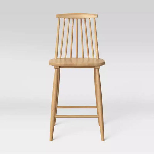 24 Harwich High Back Windsor Counter Height Barstool with Footrest - Threshold