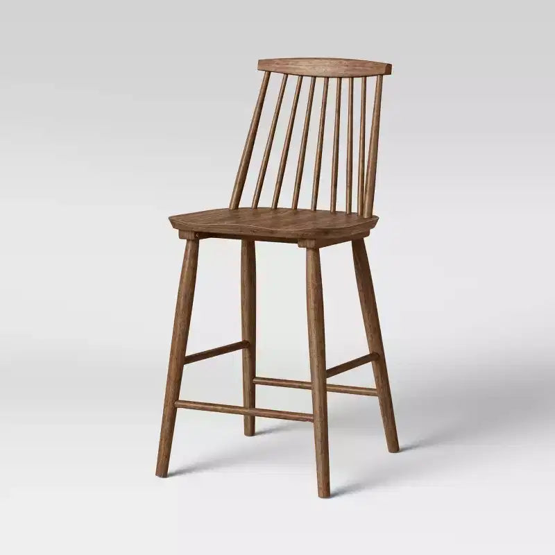 Tabouret de bar Windsor Harwich haut dossier avec repose-pieds, hauteur comptoir