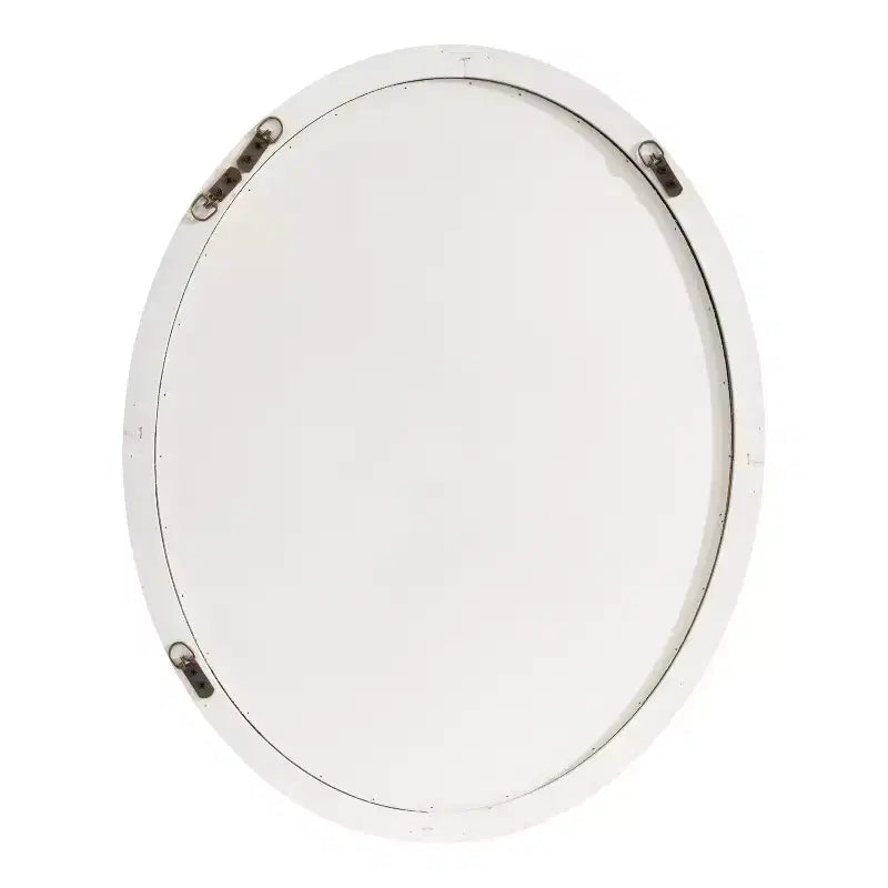 Miroir mural ovale encadré Mansell, 24x30, blanc