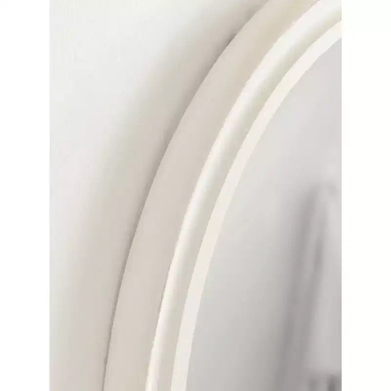 Miroir mural ovale encadré Mansell, 24x30, blanc