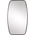 Uttermost Rectangular Vanity Accent Wall Mirror Modern Beveled Dark Bronze Frame 21 1/4 Wide for Bathroom Bedroom Living Room