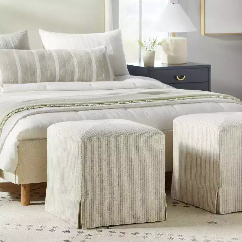 Pouf cube déhoussable